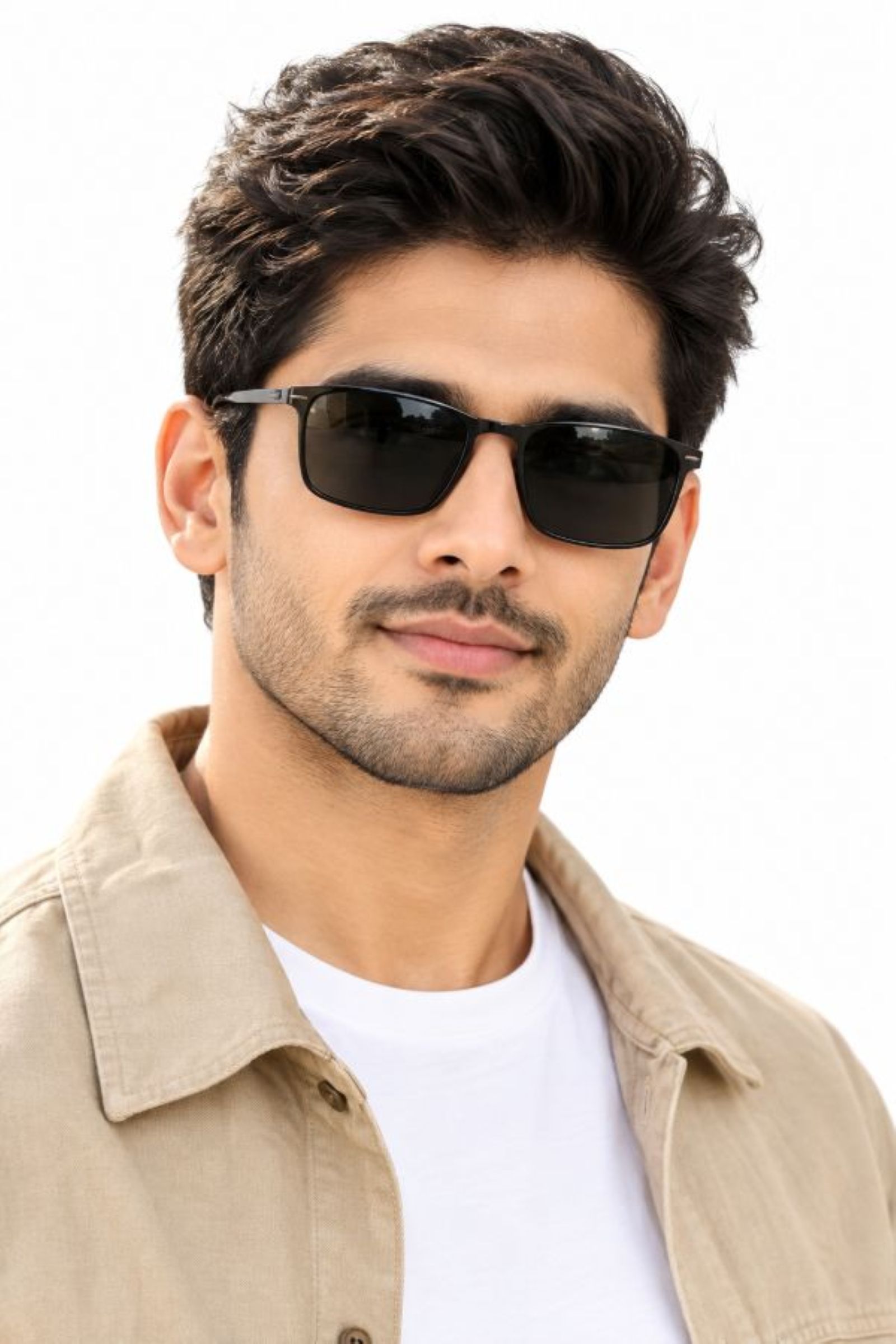 Man wearing bold Jude Eyewear sunglasses.